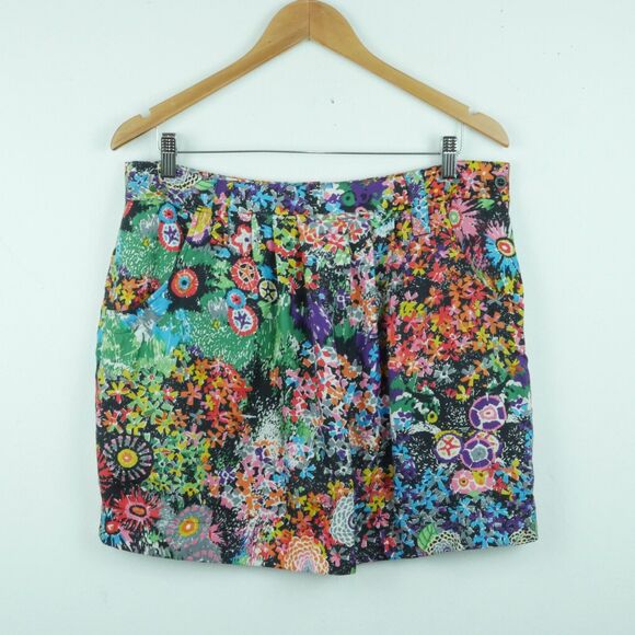 See By Chloé Dresses & Skirts - See by Chloe Mini Skirt 8 10 ? 100% Silk Floral Y2K Maximalist Spring Festival